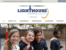 Tablet Screenshot of lighthousechurchschool.com